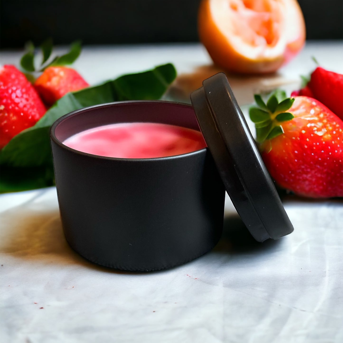 3oz Strawberry Guava Wickless Candle Tin